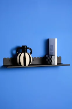 Etagère murale en acier laqué noir mat 20x16x6cm - Nobodinoz