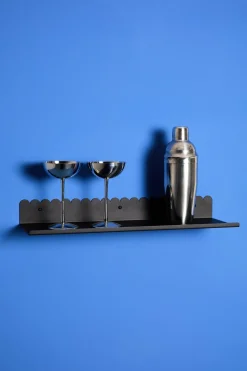 Etagère murale en acier laqué noir mat 20x16x6cm - Nobodinoz