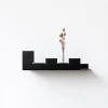 Etagère murale en acier noir 31x2x9cm City - Emko