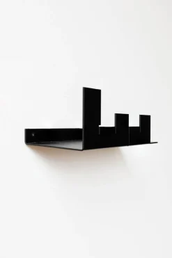 Etagère murale en acier noir 31x2x9cm City - Emko