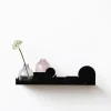 Etagère murale en acier noir 31x2x9cm Clouds - Emko