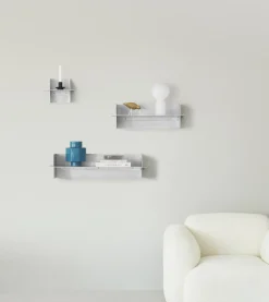 Etagère murale en aluminium brossé 25x20,4x20cm Alu - Normann Copenhagen