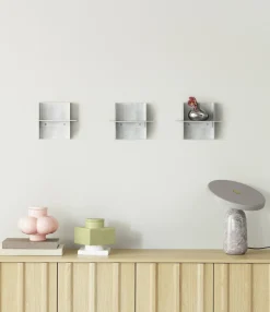 Etagère murale en aluminium brossé 25x20,4x20cm Alu - Normann Copenhagen