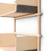 Etagère murale en bois avec trois barres 63x25x51cm Foldin - Emko