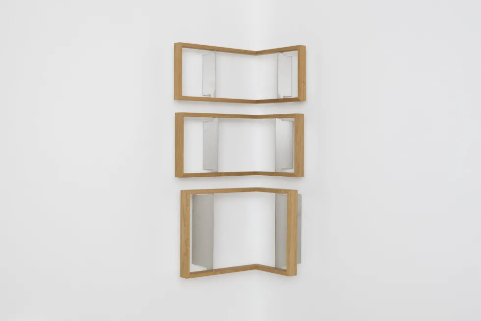 Etagère murale en bois de chêne naturel B-eck1 - Das kleine b