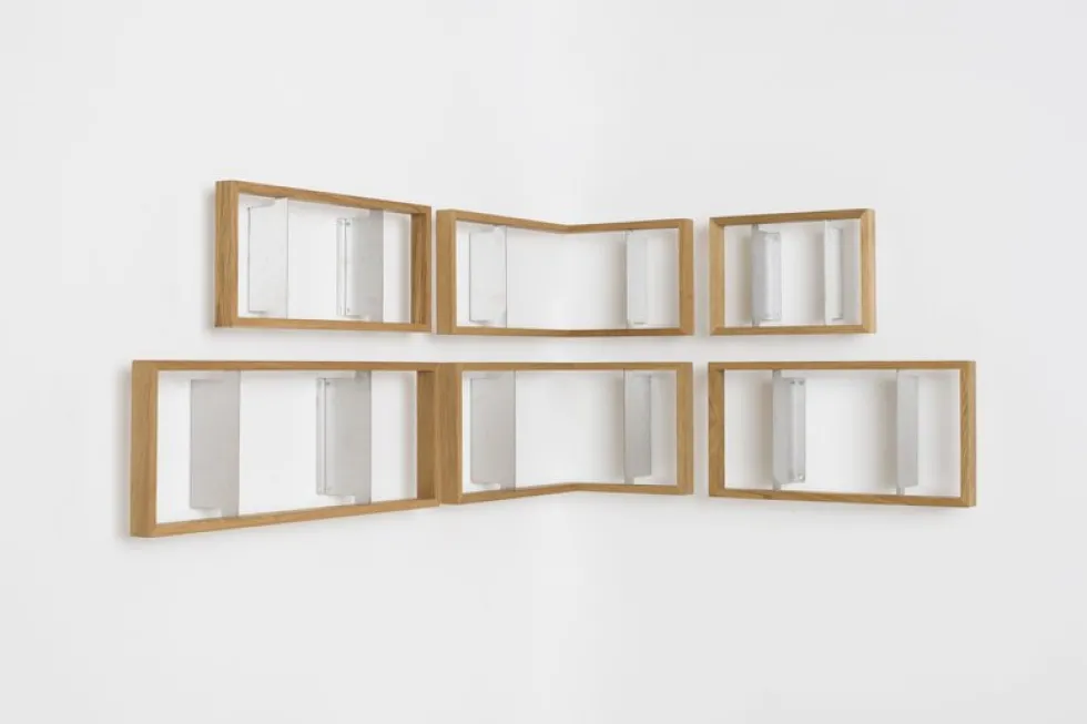 Etagère murale en bois de chêne naturel B-eck1 - Das kleine b