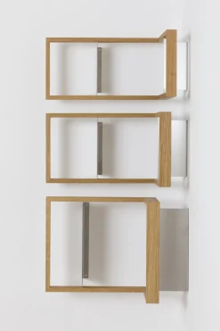 Etagère murale en bois de chêne naturel B-eck3 - Das kleine b