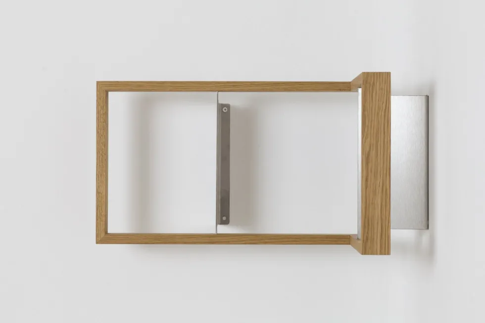 Etagère murale en bois de chêne naturel B-eck3 - Das kleine b