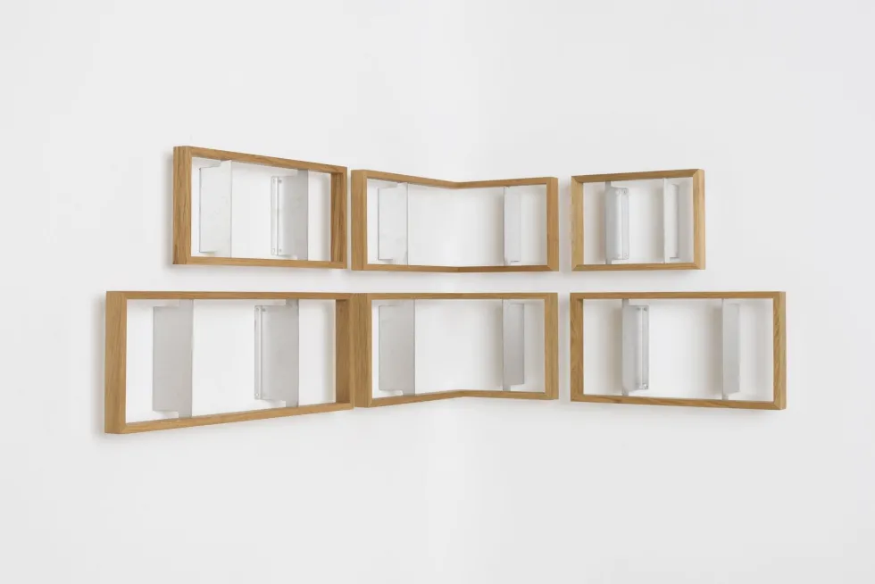 Etagère murale en bois de chêne naturel B-eck3 - Das kleine b