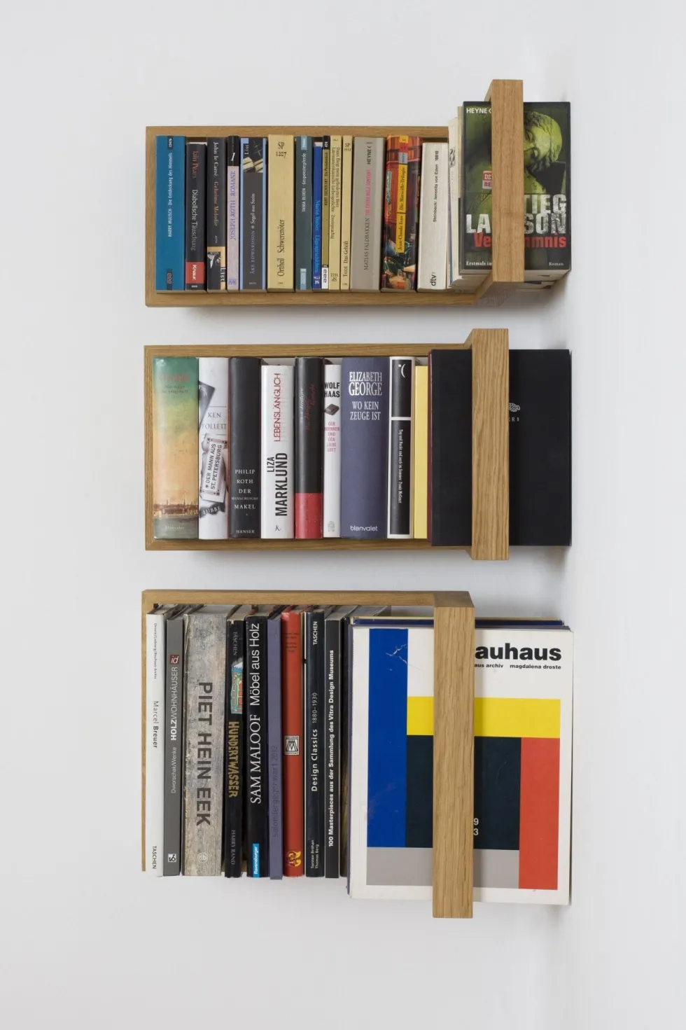 Etagère murale en bois de chêne naturel B-eck3 - Das kleine b