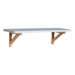 Etagère murale en bois de chêne naturel et gris 60x20x16cm Arki - Hübsch