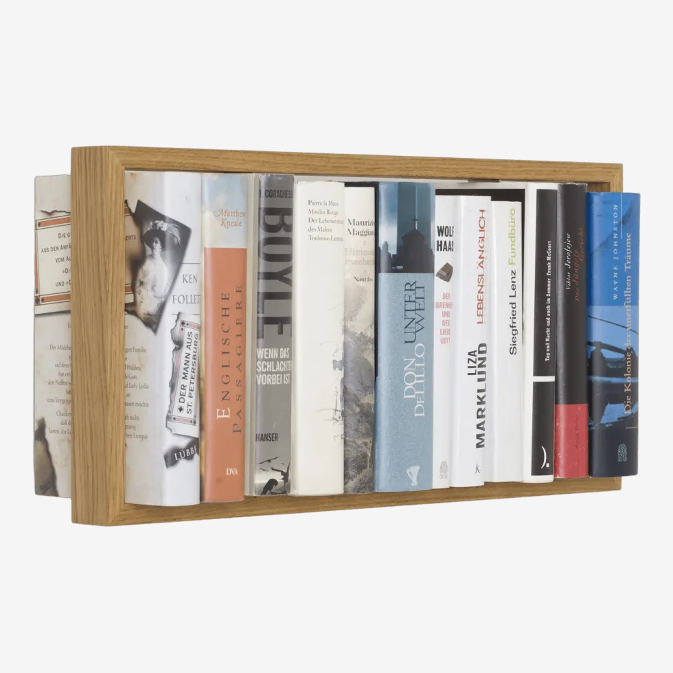 Etagère murale en bois de chêne naturel 25,2x50,5x10,8cm B5 - Das kleine b