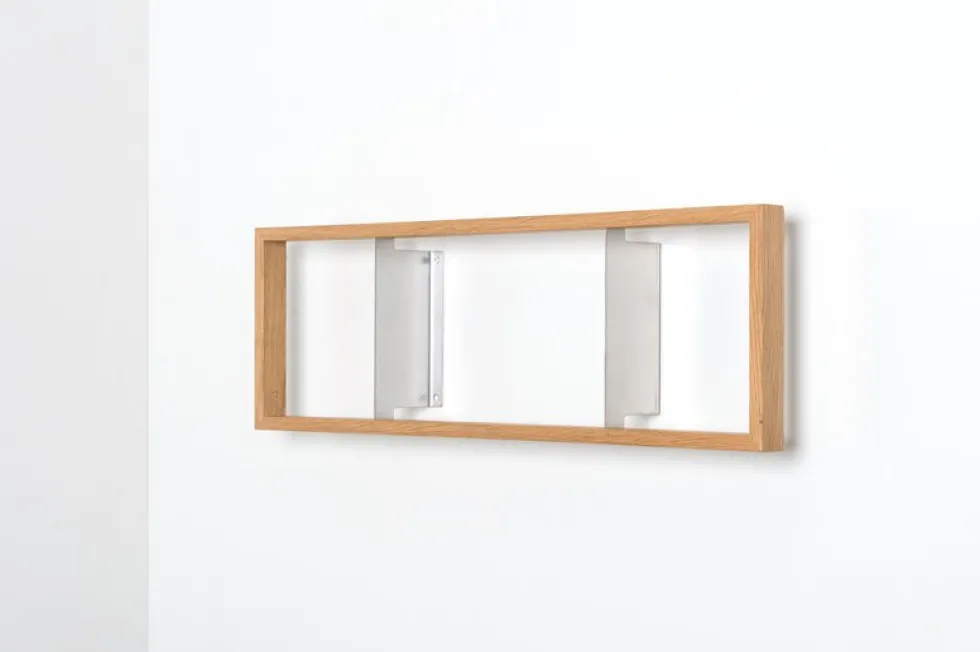 Etagère murale en bois de chêne naturel 34x50,5x15cm B8 - Das kleine b