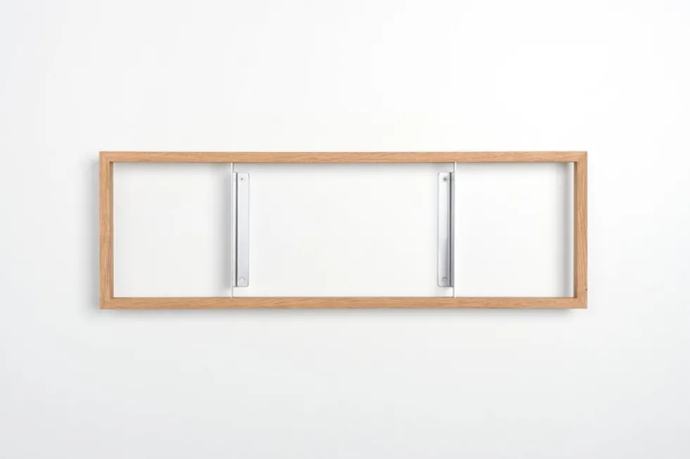 Etagère murale en bois de chêne naturel 34x50,5x15cm B8 - Das kleine b