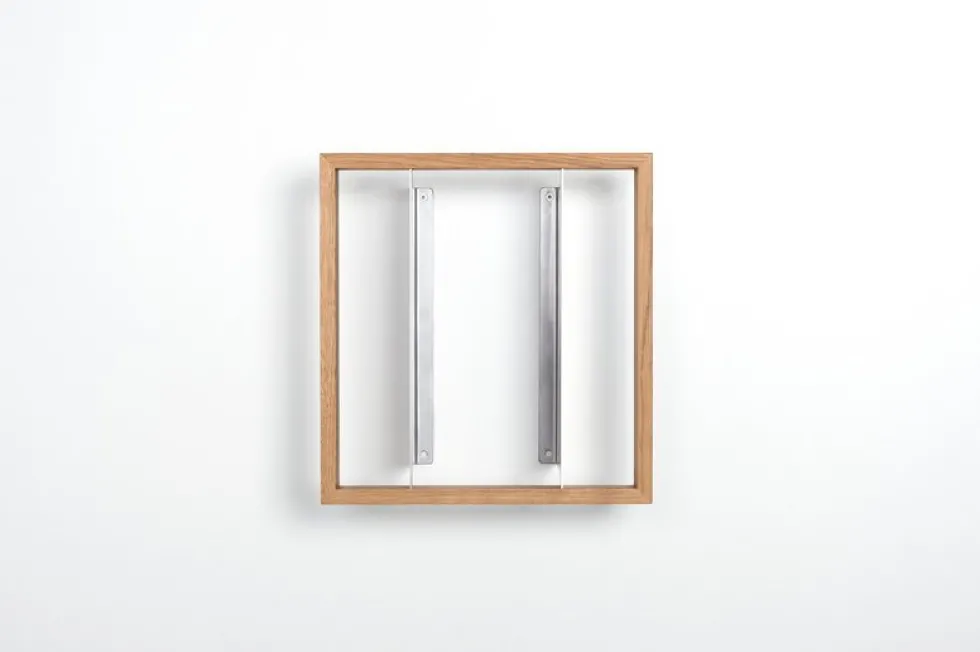 Etagère murale en bois de chêne naturel 34x32x15cm B7 - Das kleine b