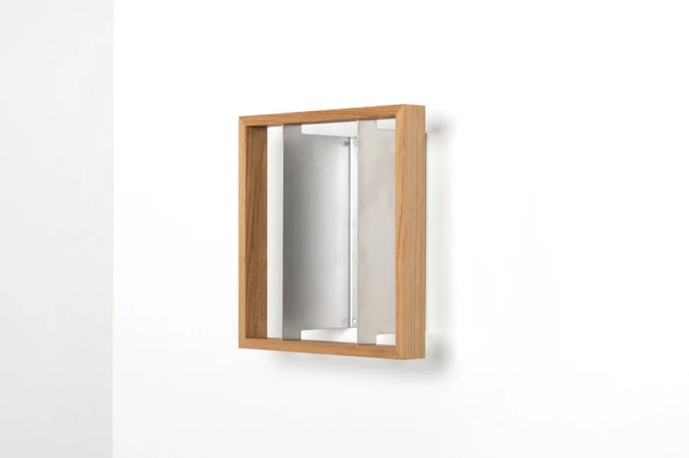 Etagère murale en bois de chêne naturel 34x32x15cm B7 - Das kleine b