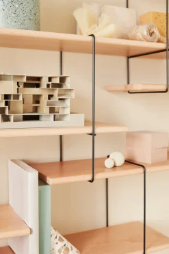Etagère murale en bois de hêtre Link Duo - Studio Hausen