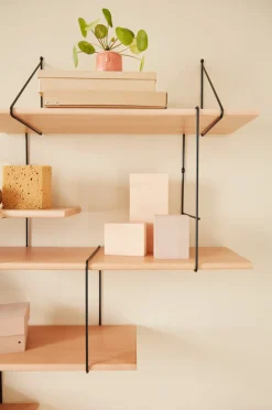 Etagère murale en bois de hêtre Link Duo - Studio Hausen