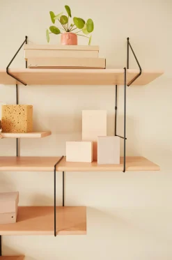 Etagère murale en bois de hêtre Link 1 - Studio Hausen