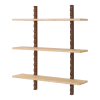 Etagère murale en bois massif d'hévéa et frêne naturel 90x22x102cm Heju x Nobodinoz - Nobodinoz