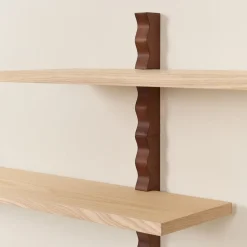 Etagère murale en bois massif d'hévéa et frêne naturel 90 x 20 x 33 cm Heju x Nobodinoz - Nobodinoz