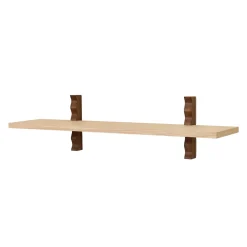 Etagère murale en bois massif d'hévéa et frêne naturel 90 x 20 x 33 cm Heju x Nobodinoz - Nobodinoz