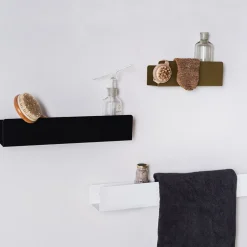 Etagère murale en métal blanc 50cm Landa - Custom form