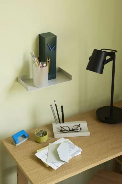 Etagère murale en métal gris clair 30 x 15 x 3 cm Sheets - Hübsch