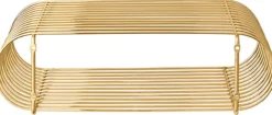Etagère murale ovale en acier doré 40,4cm Curva - AYTM