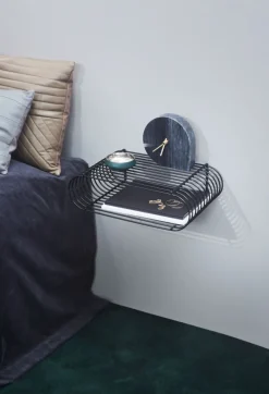 Etagère murale ovale en acier noir 40,4cm Curva - AYTM
