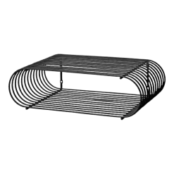 Etagère murale ovale en acier noir 40,4cm Curva - AYTM