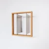 Etagère murale porte-vinyles en chêne 32 x 35 cm b-plate - Das kleine b