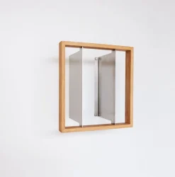Etagère murale porte-vinyles en chêne 32 x 35 cm b-plate - Das kleine b