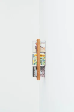 Etagère murale pour cd en chêne naturel 32x9,9x40,2cm B-cd kompakt - das kleine b
