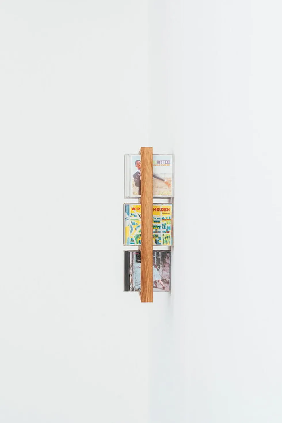 Etagère murale pour cd en chêne naturel 32x9,9x40,2cm B-cd kompakt - das kleine b