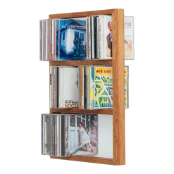 Etagère murale pour cd en chêne naturel 32x9,9x40,2cm B-cd kompakt - das kleine b