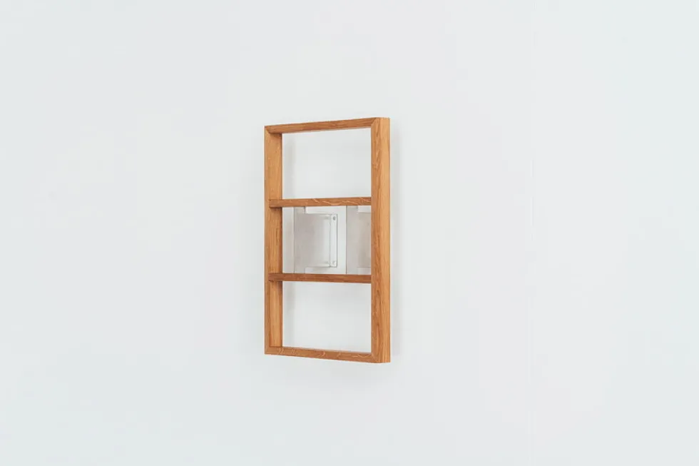Etagère murale pour cd en chêne naturel 32x9,9x40,2cm B-cd kompakt - das kleine b