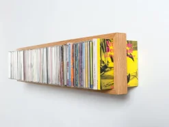 Etagère murale range CD en bois de chêne naturel B-cd 3 - Das kleine b
