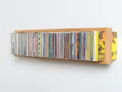 Etagère murale range CD en bois de chêne naturel B-cd 3 - Das kleine b