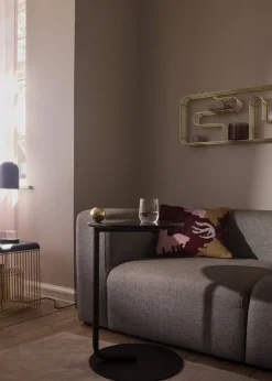 Etagère murale rectangulaire en acier doré 32,9x8,9x70,5cm Curva - AYTM