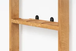 Etagère à épices en chêne naturel et bocaux en céramique gris 24,5x5,5x32cm Bocuse - das kleine b