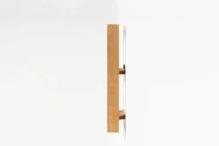 Etagère à épices en chêne naturel et bocaux en céramique gris 24,5x5,5x32cm Bocuse - das kleine b
