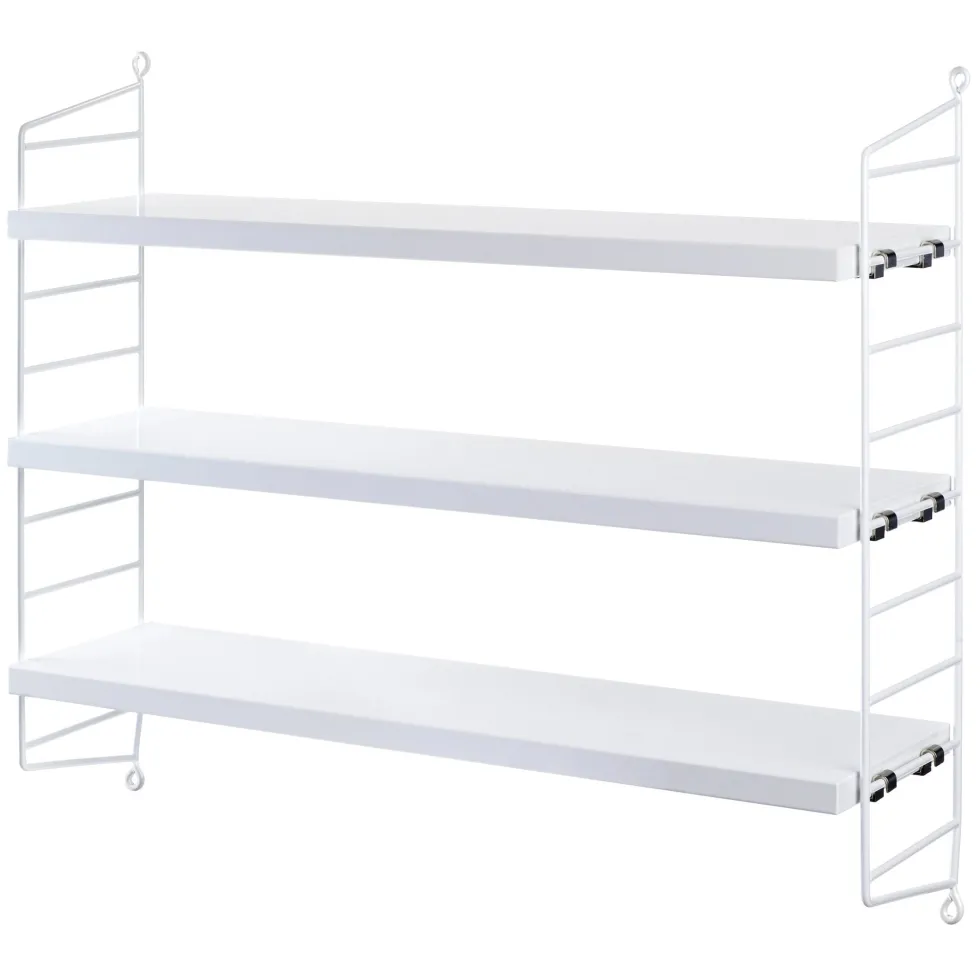 Etagères en bois blanc String Pocket - String furniture