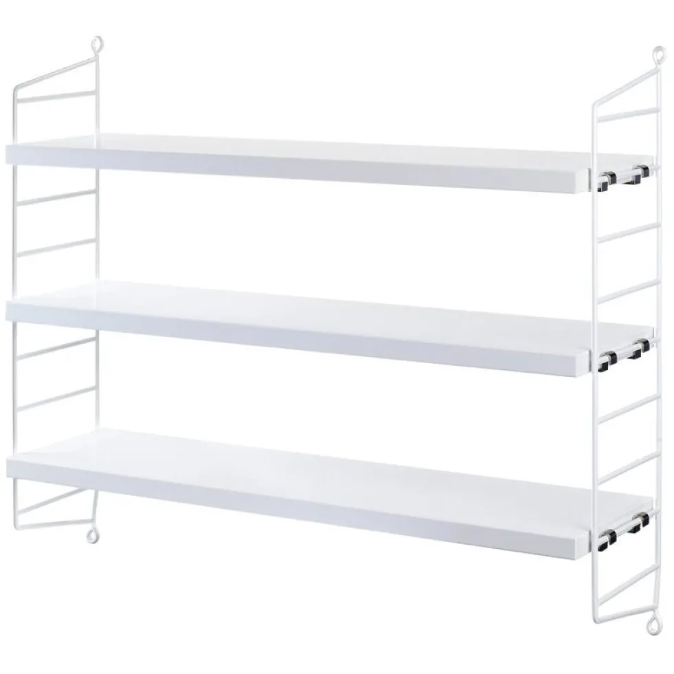 Etagères en bois blanc String Pocket - String furniture