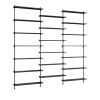 Etagères murales en chêne noir et acier noir Wall Shelving - Moebe