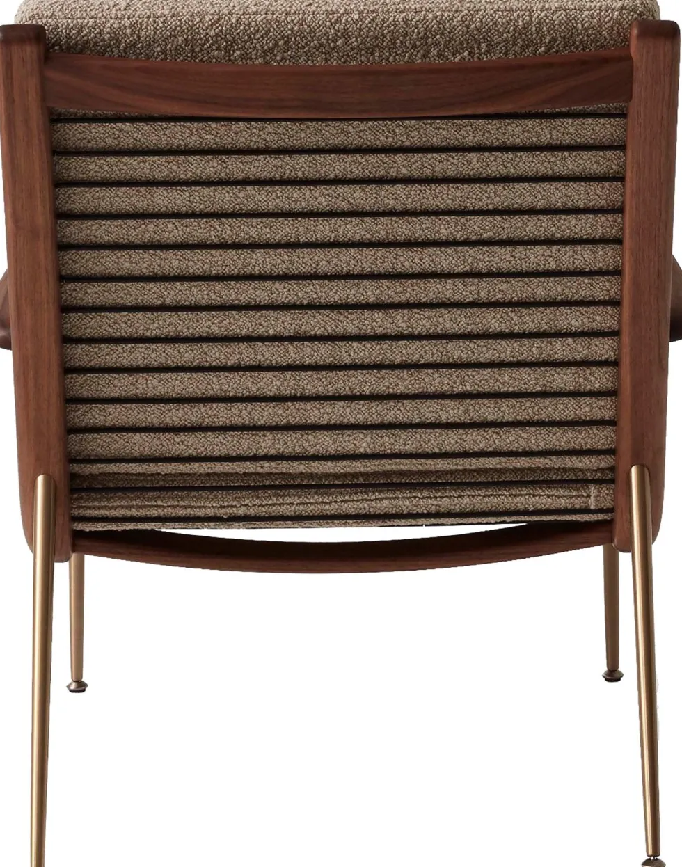 Fauteuil avec accoudoirs en noyer Hallingdal 130 HM2 Boomerang - &tradition