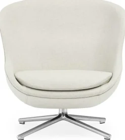 Fauteuil bas en aluminium et tissu beige Hyg - Normann Copenhagen