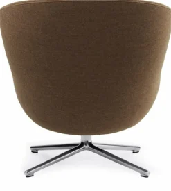 Fauteuil bas en aluminium et tissu marron Hyg - Normann Copenhagen