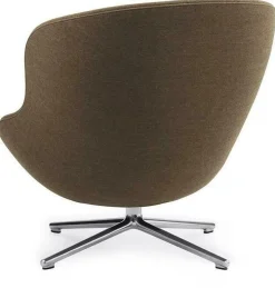 Fauteuil bas en aluminium et tissu marron Hyg - Normann Copenhagen