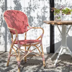 Fauteuil bistrot marron Isabelle - Sika Design